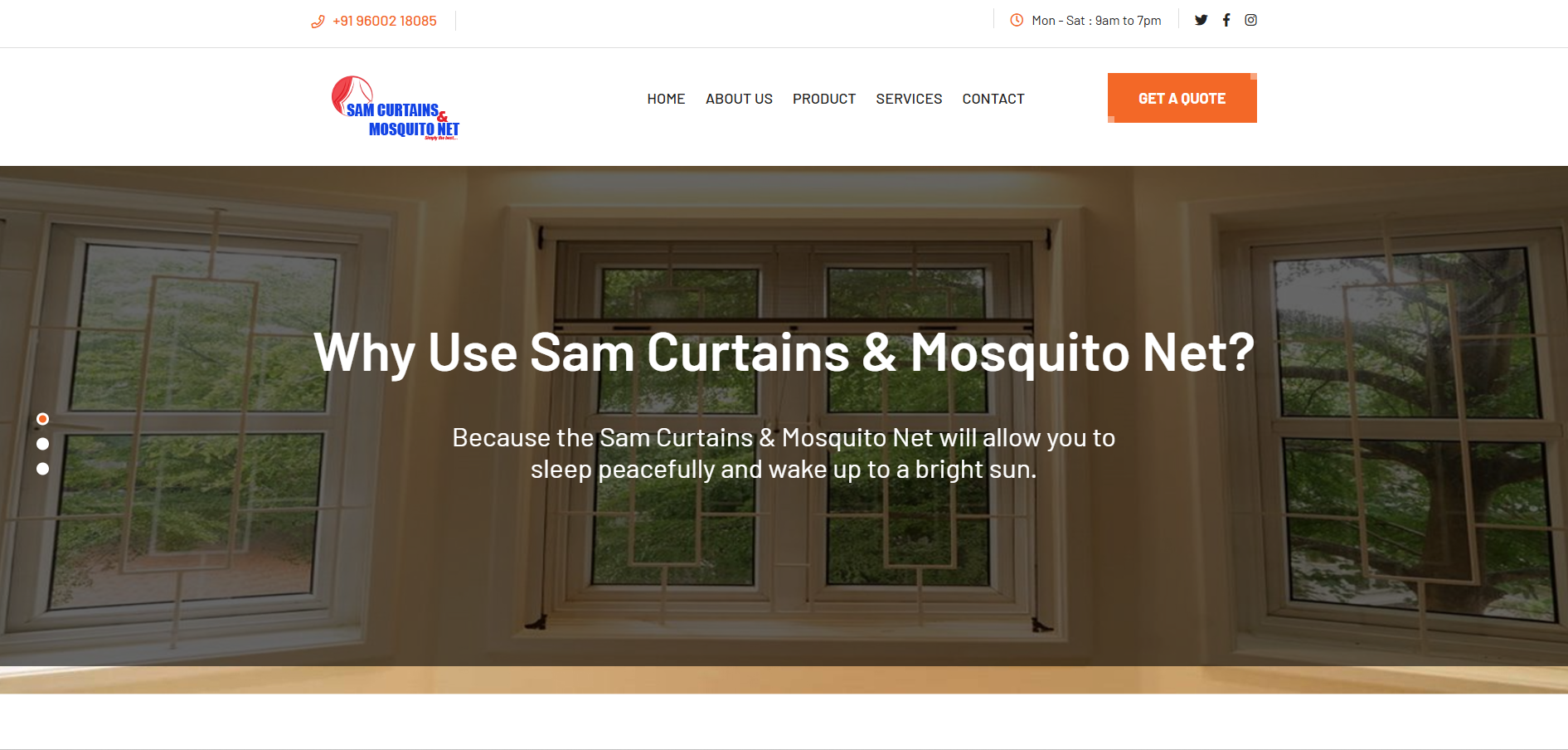 Sam Curtains & mosquito net